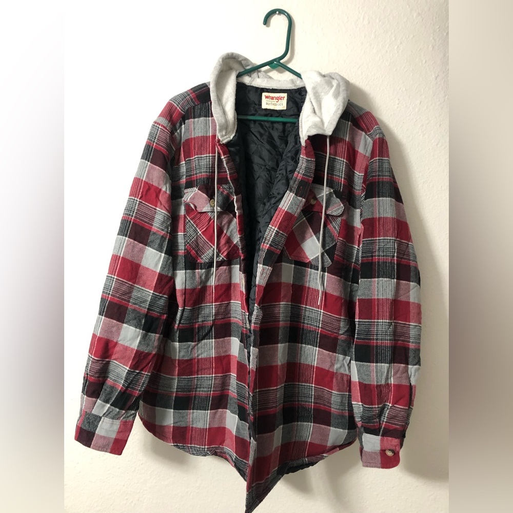 Mens XL light weight plaid flannel jacket
